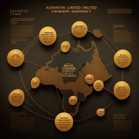 Generate anglogold ashanti limited supply chain network image with english text